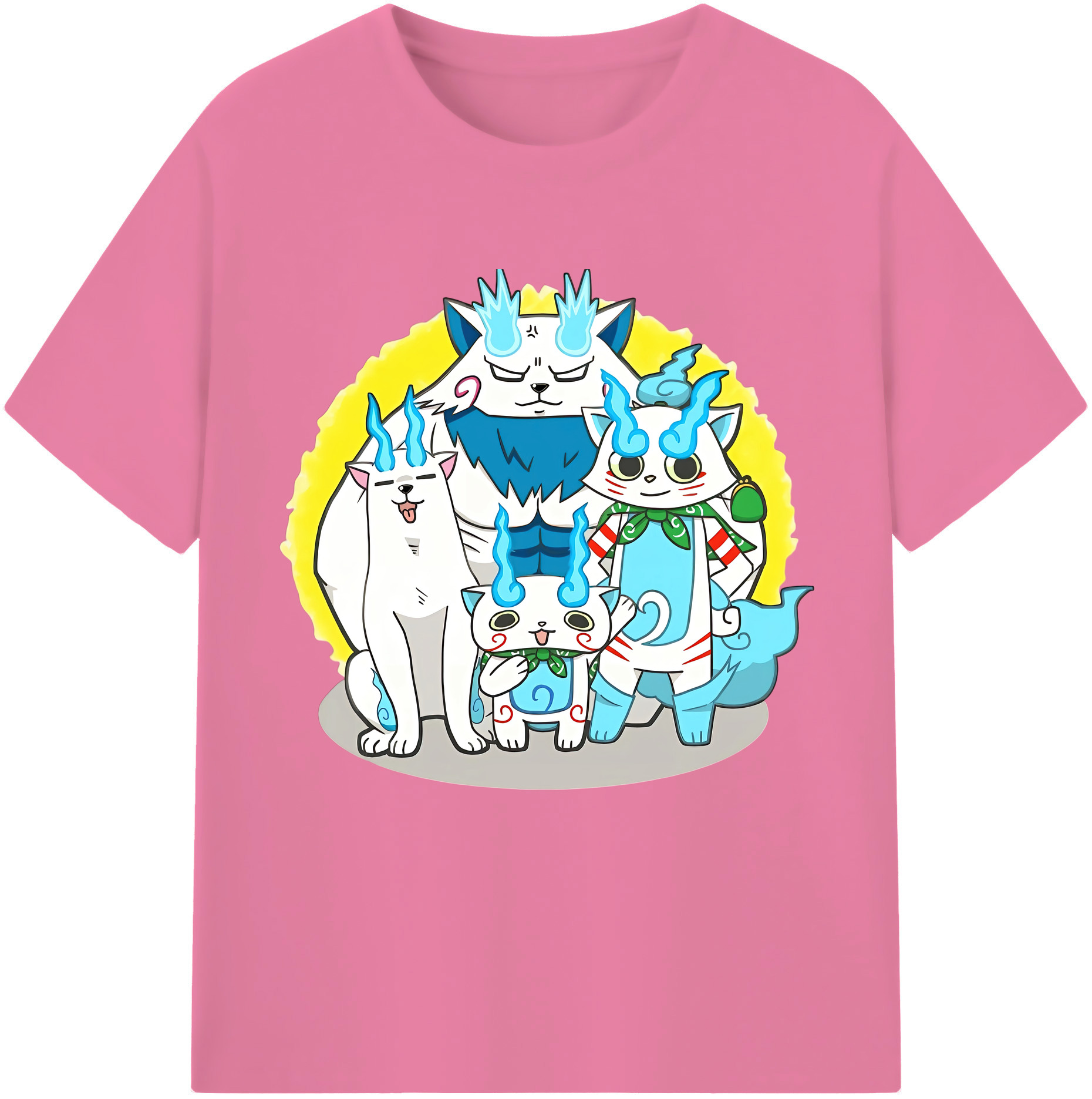 （画像用） 妖怪ウォッチ Yo-kai Watch 綿100％半袖Tシャツ（フロントプリント）
